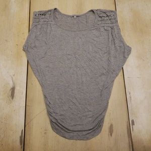 Grey embellished top